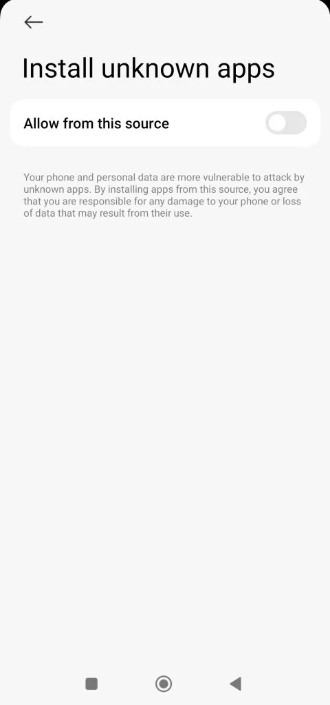 Android installation prompt for the HappyMod APK